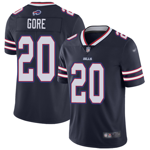 Men Buffalo Bills 20 Frank Gore Limited Navy Blue Inverted Legend NFL Jersey